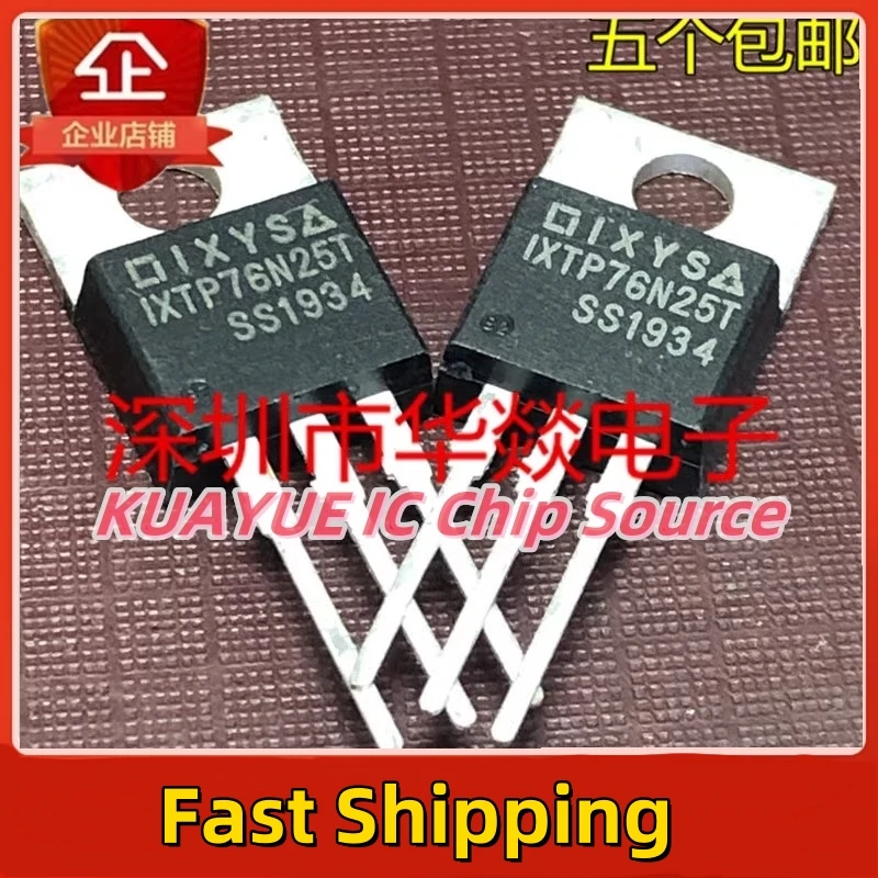 10PCS-30PCS/ IXTP76N25T   TO-220 250V 76A  Fast Shipping Quality Guarantee