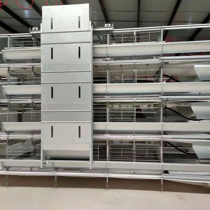 Large cascade laying hens cage Automatic egg collection Multi-layer Galvanized chicken cage Stacked chicken