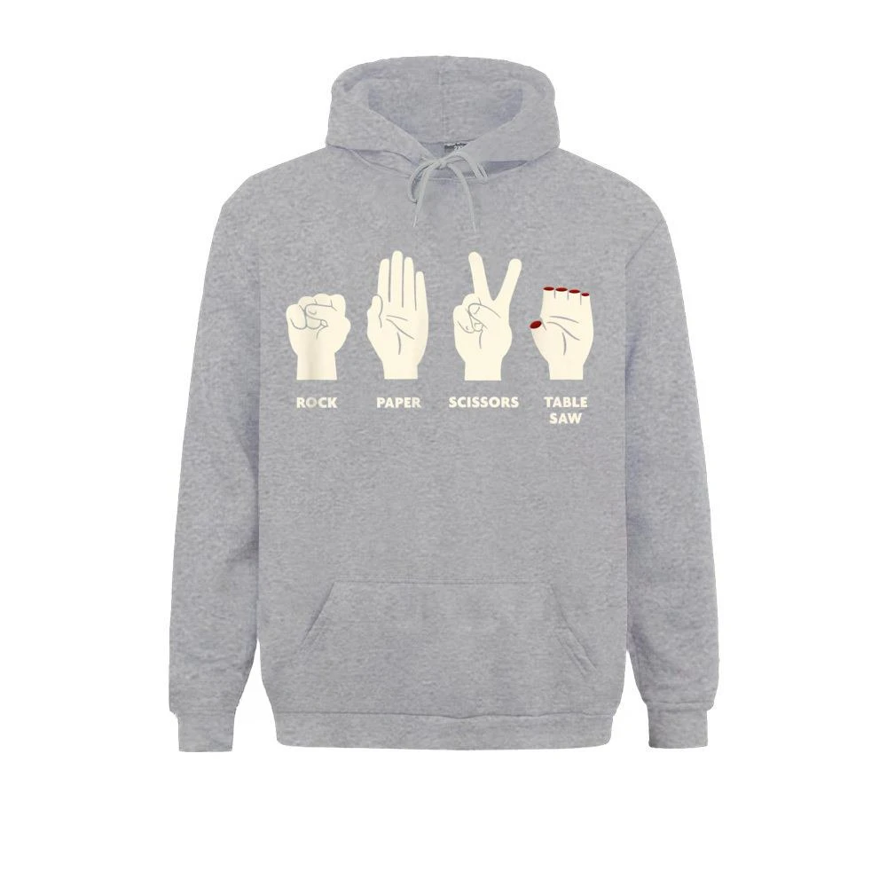 Long Sleeve Hoodie Rock Paper Scissors Table Saw Funny Carpenter Hoodie Casual Fashion Comfortable Round Neck Everyday Clothes