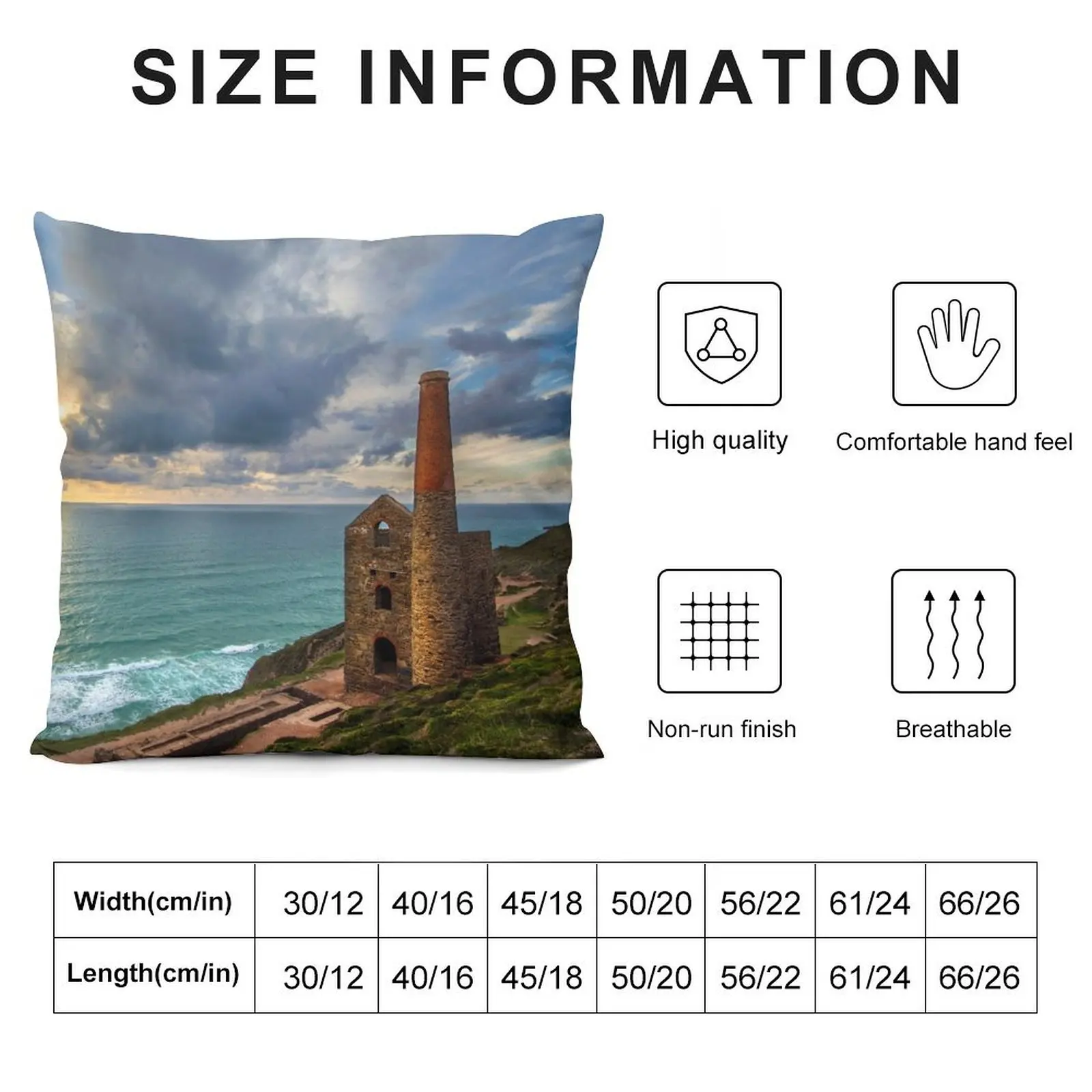 Cornish Engine House Throw Pillow Ornamental Pillow pillows decor home pillow