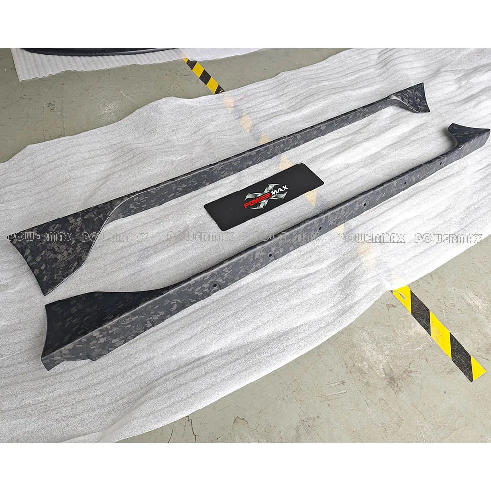 Matte Forged Carbon Fiber Bodykit with T Style Side Skirts New Condition Upgrade for Supra MKV A90 A91 Door Positions 5