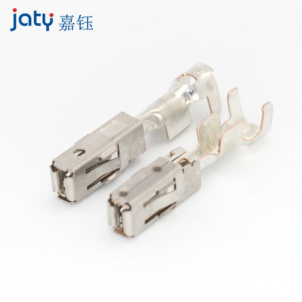 100 قطعة 1- 968855 -1/ 1241396 -1 محطات للسيارات AMP MCP، عرض علامة التبويب 2.8 مم [.11 بوصة]، سمك التبويب.8 مم [.031 بوصة]