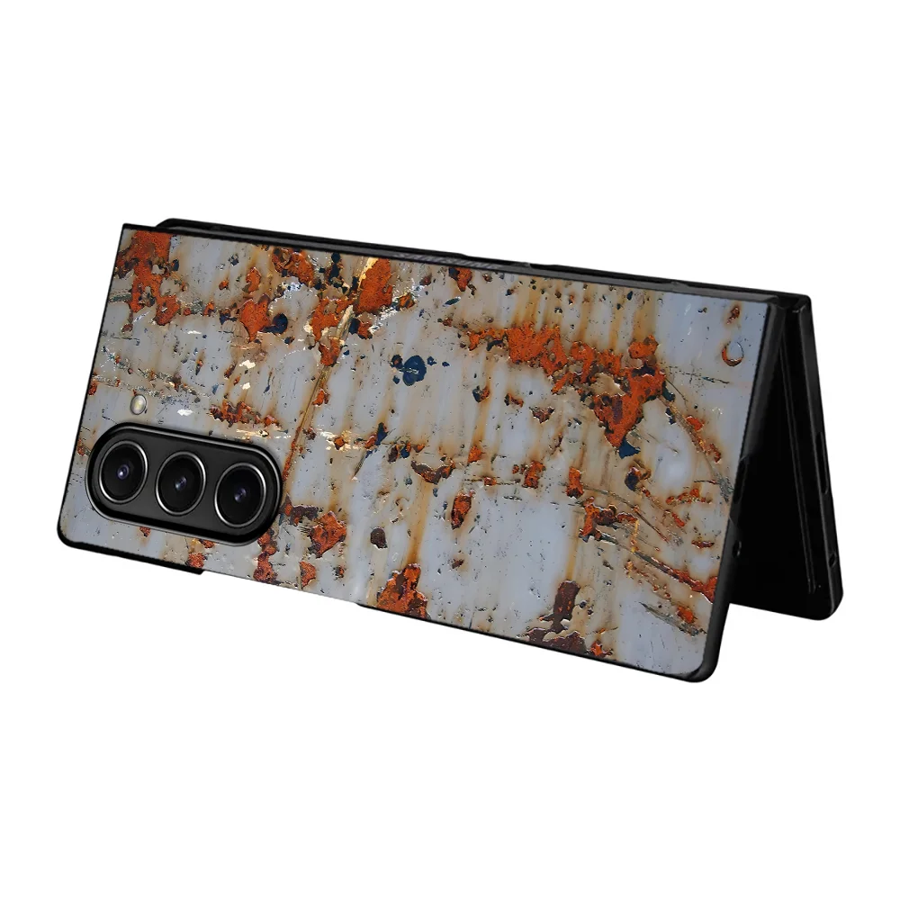 Retro Rust Design Case for Samsung Galaxy Z Fold 8 Ultra ZFold7 Z Fold 7 ZFold4 ZFold3 ZFold5 ZFold6 Phone Cover Shell
