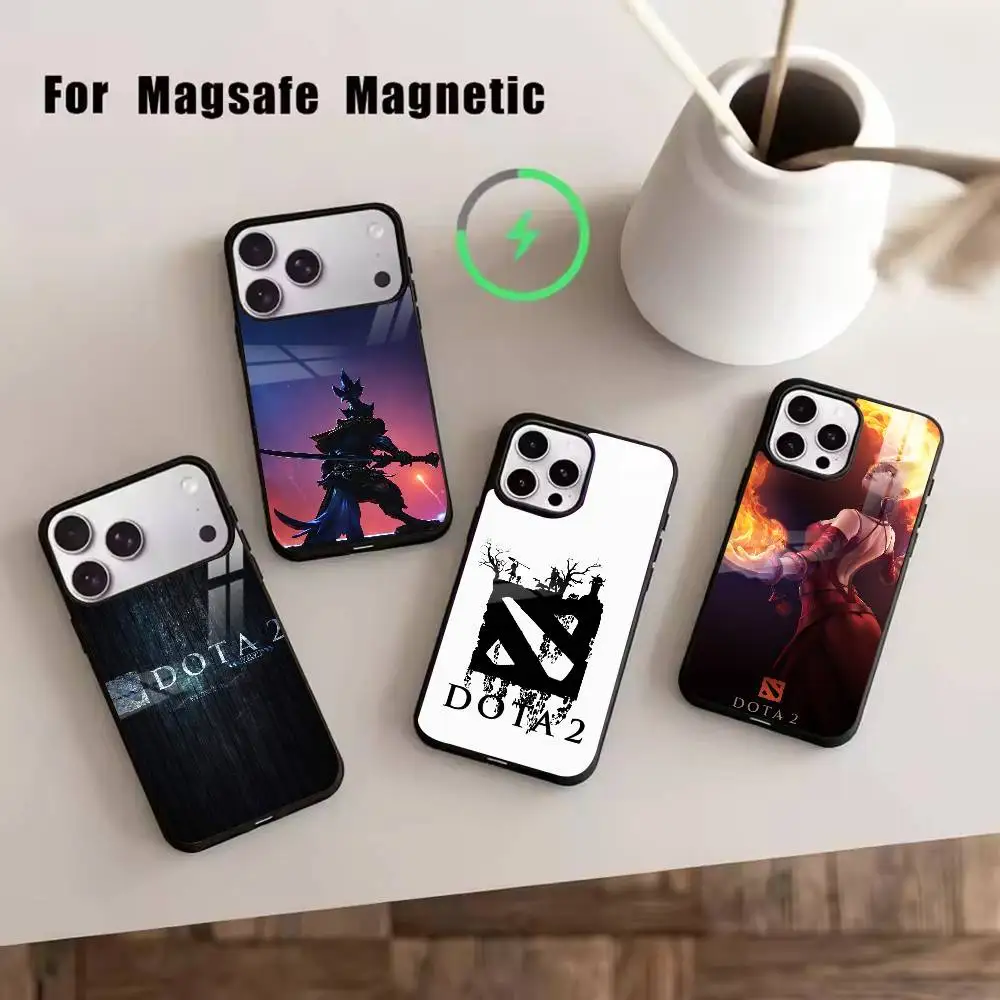 

Games D-Dota 2 Phone Case For iPhone17,16,15,14,13,12,11 Plus,Pro Magnetic with Magsafe Wireless Charging