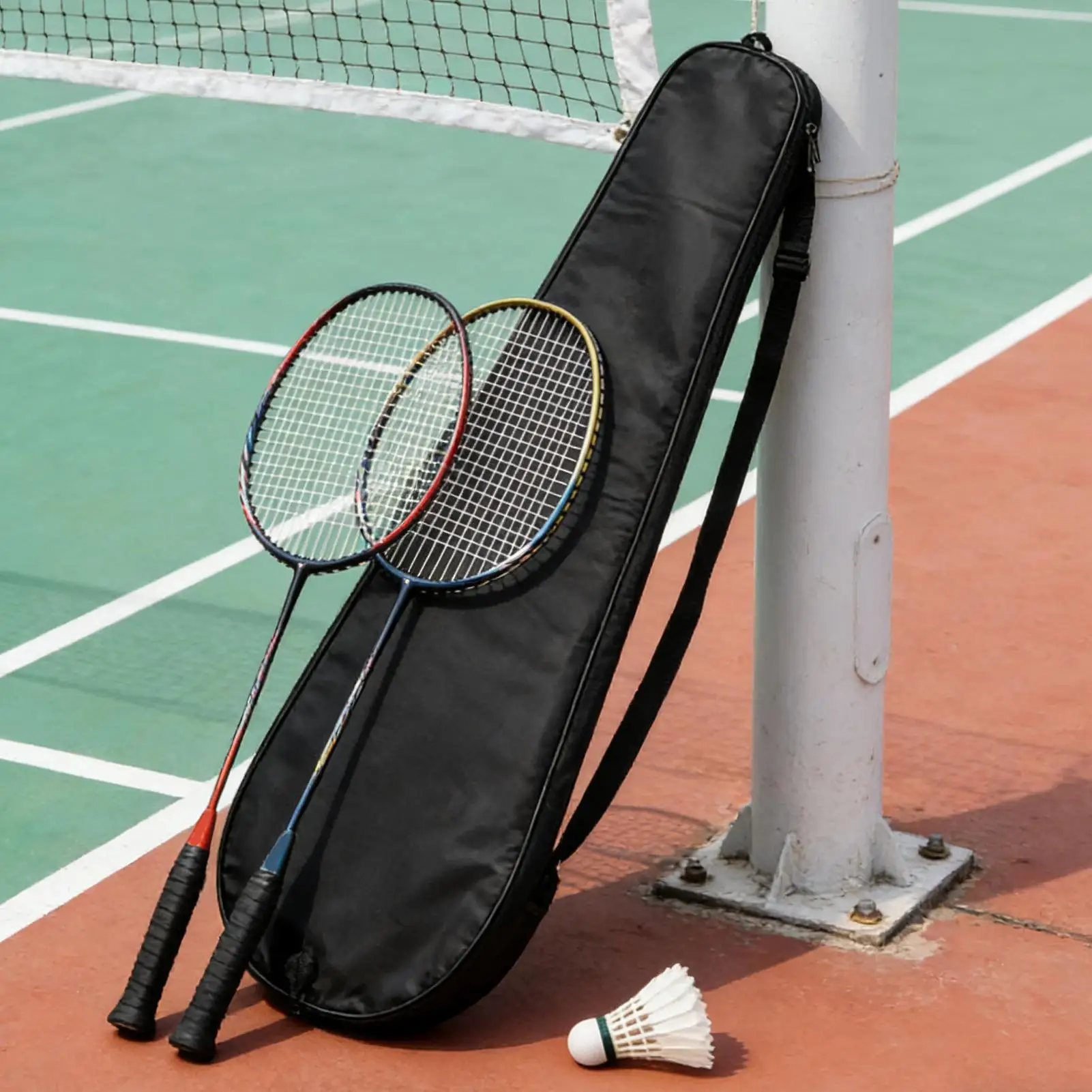 

Waterproof Tennis Bag with Shoulder Strap Sports Badminton Racket Cover for Men Women Athlete Youth Players Balls Gear Paddle