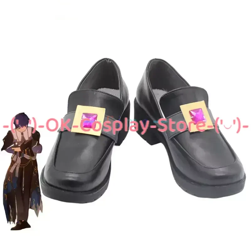 

Game Ensemble Stars Fine Fushimi Yuzuru Cosplay Shoes PU Leather Shoes Halloween Carnival Boots Cosplay Props Custom Made