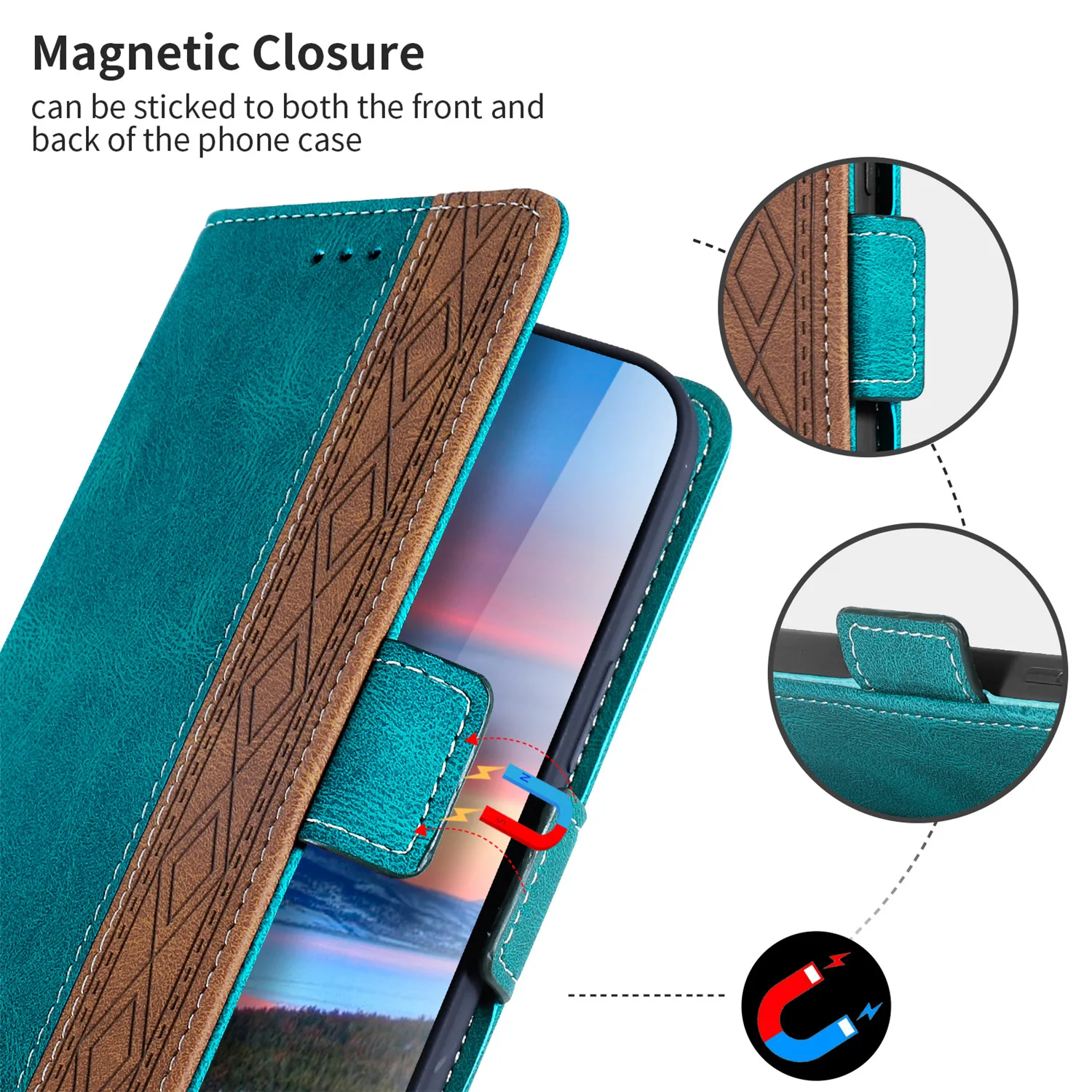 Luxury Leather Wallet Case For Samsung Galaxy S20 FE S21+ S22 S23 Ultra S9 S10 Plus M12 Holder Card Slots Flip Phone Cover Coque
