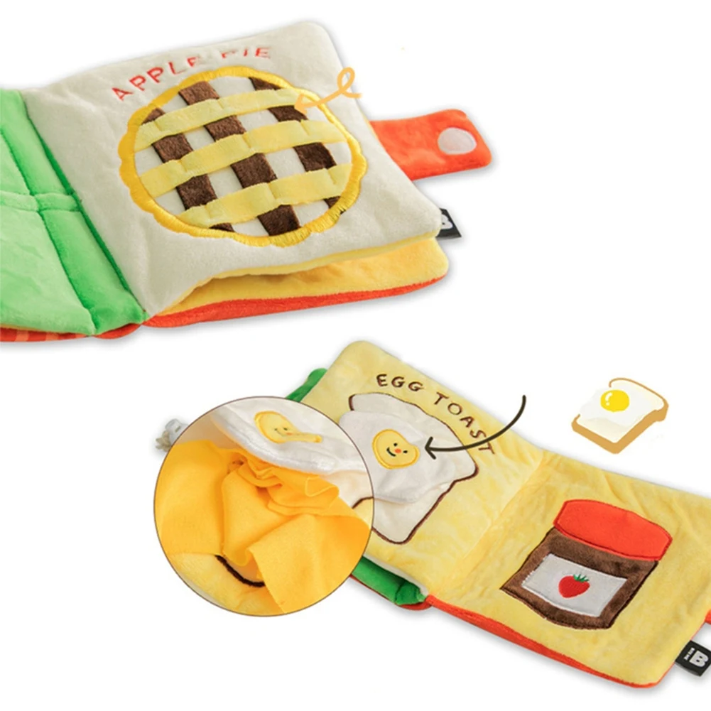 

Finding Food Dog Toys Cute Squeaking Books Dog Toys Pet Plush Toys