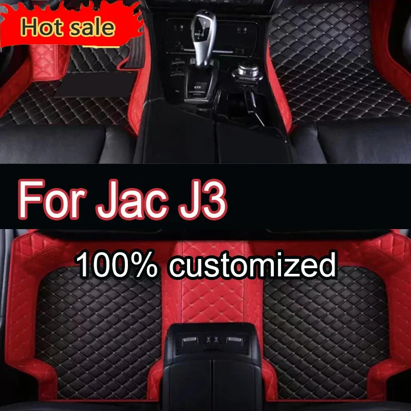 

Thickening Car Floor Mat For Jac J3 2008 2009 2010 2011 2012 Custom Man Waterproof Luxury Woman Foot Pads Auto Interior Rugs Acc