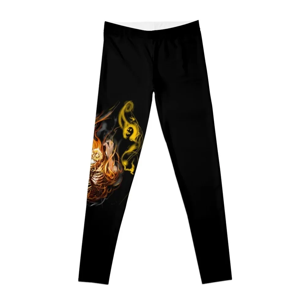 

Fire skeleton Leggings Women's high waist fitness set gym gym pants Womens Leggings