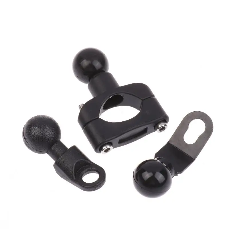 (BF06)1 Set 2.3cm Ball Clamp Bracket For Motorbike Phone Holder PJ10/PJ13/PJ18 Motorcycle Handlebar Mount Base Kit Accessories