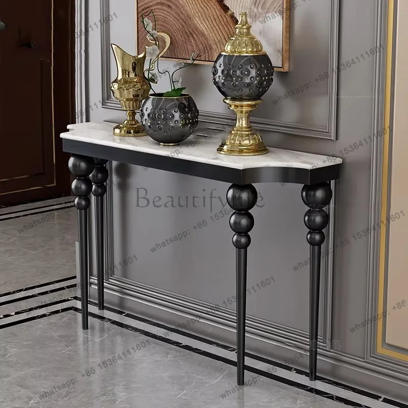 Design Metal Living Room Table Modern Console Gorld Narrow Office Table Vintage Classic Wohnzimmer Tische Luxury Furniture