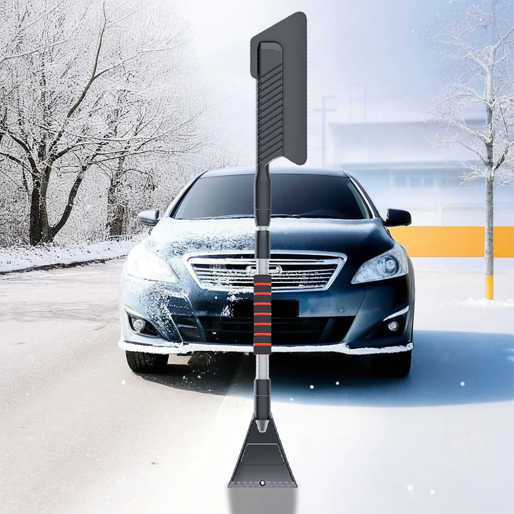 3-in-1 uitschuifbare ijskrabber met schuimhandvat Voorruit Sneeuwverwijderaar Multifunctionele intrekbare sneeuwverwijderaar Auto-accessoires