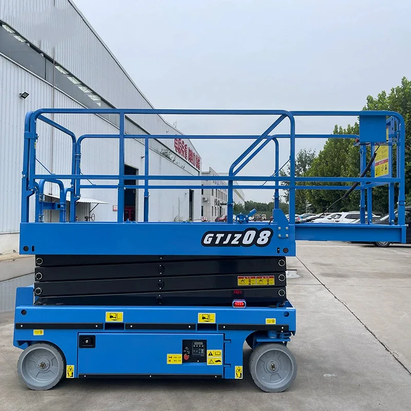 Electric Mini Self-Propelled Scissor Lift 450KG Load Capacity Hydraulic Mobile 6M/8M Aerial Work and Maintenance Pla(Customized)