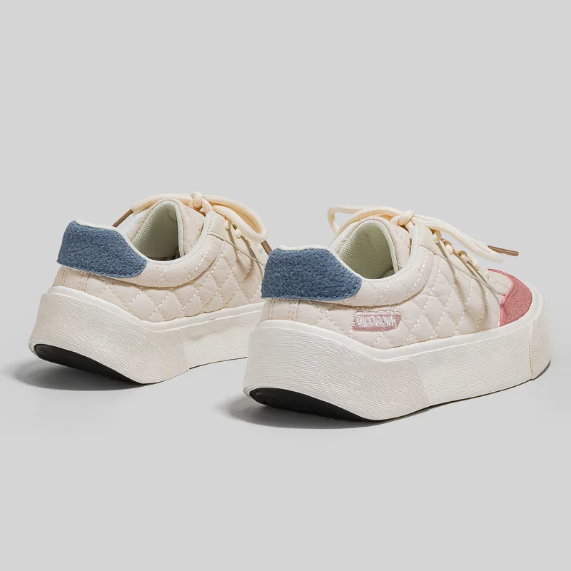New Sneakers Women Casual Ladies Flats Cute Pink High Quality Brand Platform Woman Sports Canvas Female Vulcanized Shoes Girls
