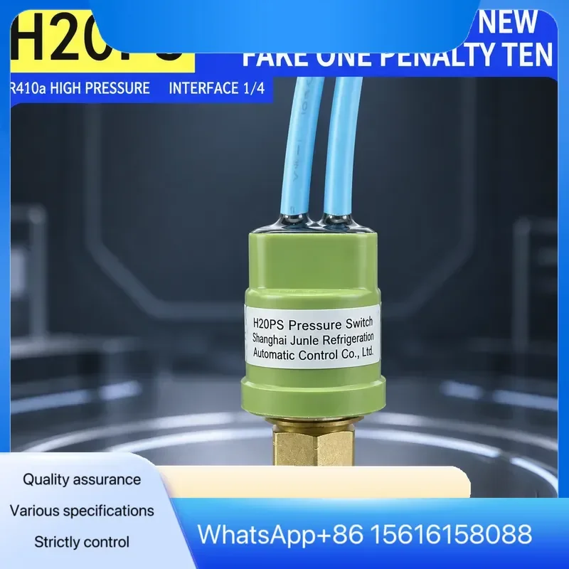Junle H20PS Pressure Switch Controller for R410A Air Conditioner 4.25MPa Cut Off 2.9MPa Cut On HVAC Refrigeration Pressure