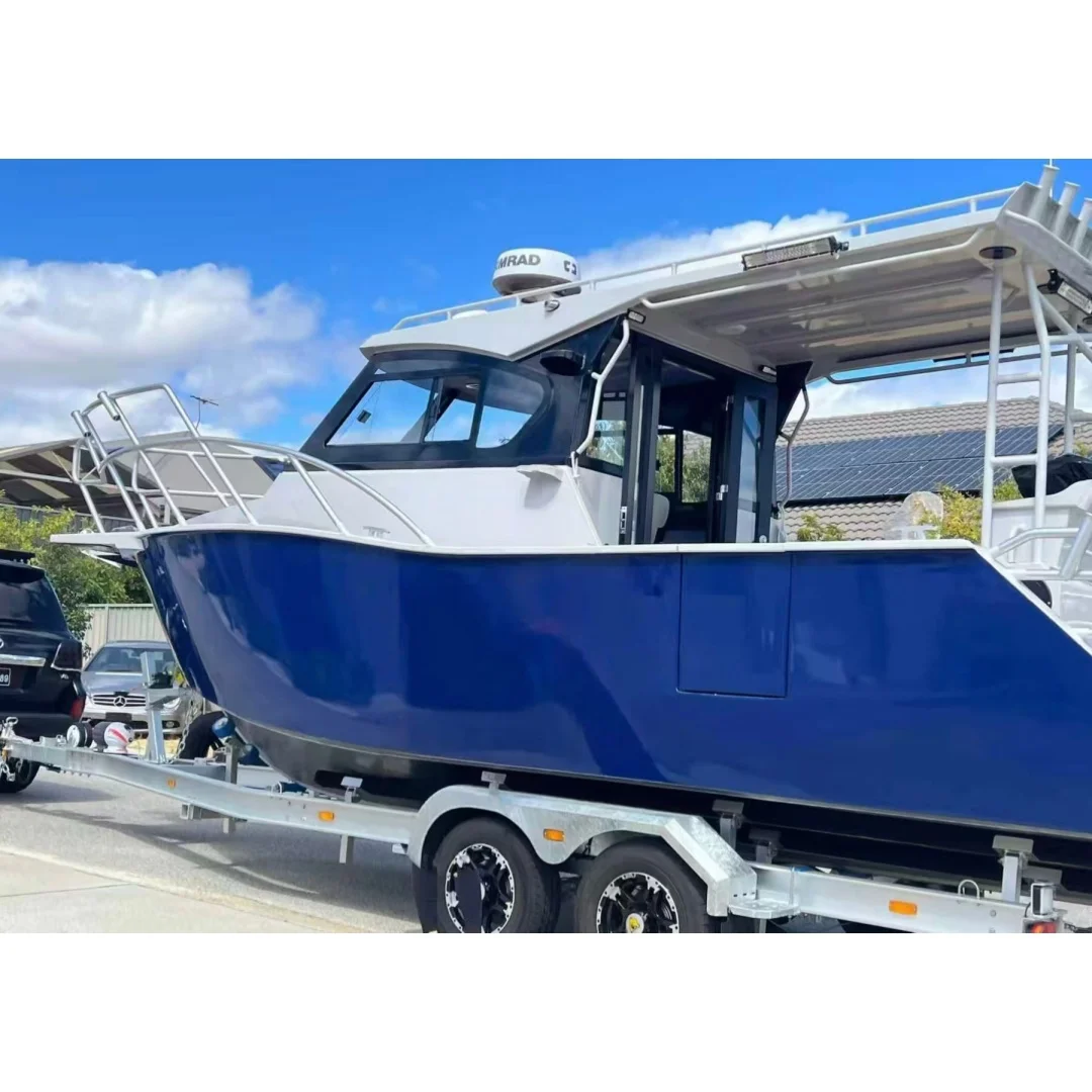 25 ft Profisher 7.5 Meters Outboard  Closed Aluminum Fishing Boat with Extended Hardtop and Electronics for Sale