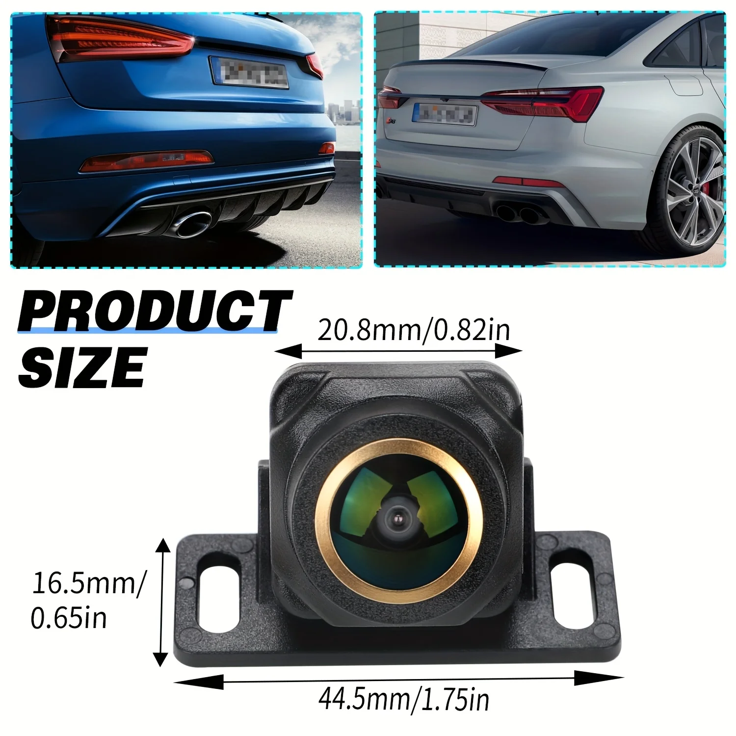 Backup/Forward View Camera, AHD 1080P Wide Angle Rearview Camera with Parking Guide Lines, Night Vision Reverse Rear View Camera