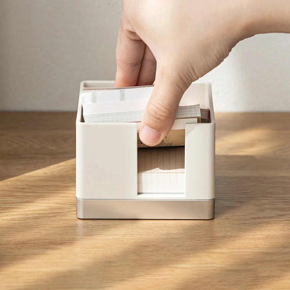 1 ensemble bloc-Notes organisateur boîte distributeur pour bureau école maison bureau papeterie stockage Portable porte-Notes étui petit à faire