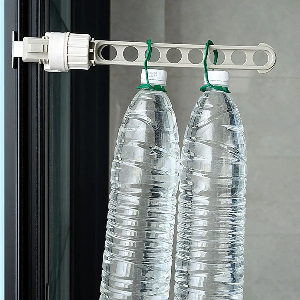 Space Saving Closet Organizer Window Frame Multifunction Clothes Hanger Multi-port Support Drying Rack