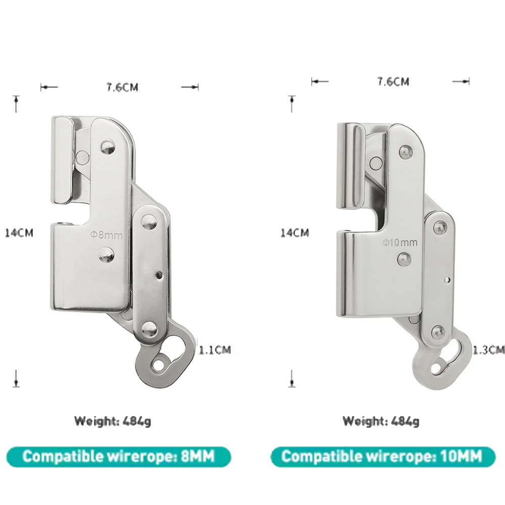 8mm 10mm Steel Cable Fall Arrester Work At Height Rope Grab For Steel Cable Wind Power Protection Equipment self-locking device