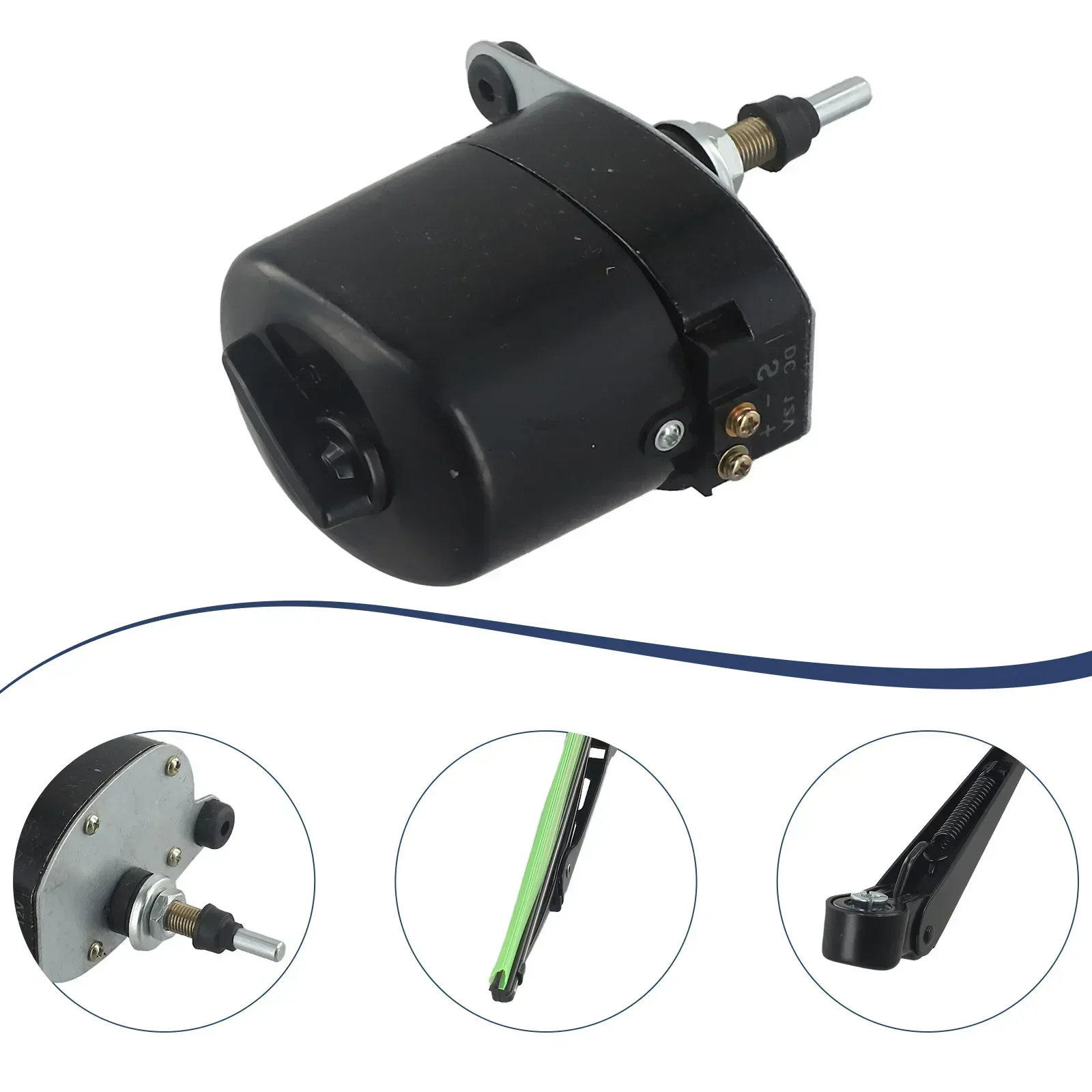 12V Universal Windscreen Wiper Motor Or Wiper For Fishing Boats RVs  Jeep Tractor Caravan 01287358/7731000001/0390506510