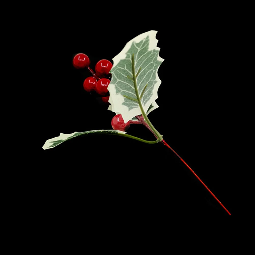 

3Pcs Simulation Berry Christmas Tree Decorations Premium Material Eco-Friendly Festive Holiday Party Decor