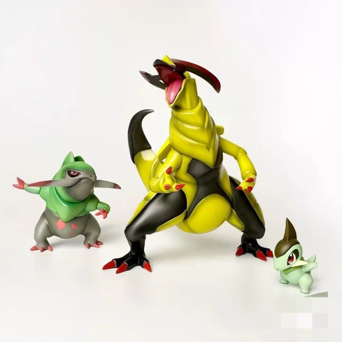 

3pcs/set Anime Pokemon Figure Figures Haxorus Action Figures Pvc Collection Model Statue Toys Desk Gifts