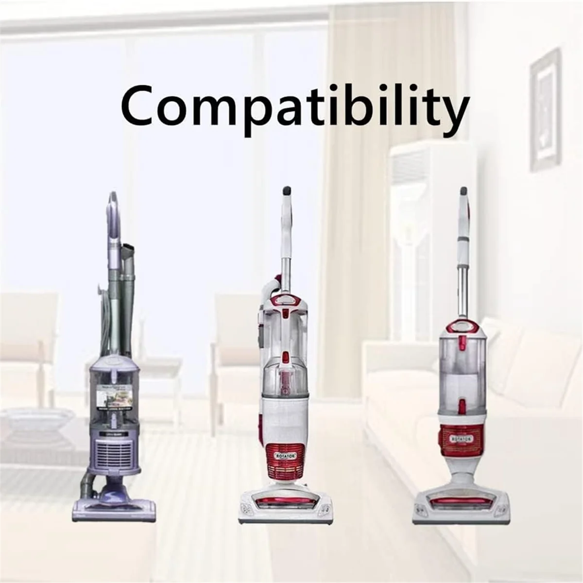 عجلات بديلة للمكنسة الكهربائية لموديلات دوارة Shark Navigator NV341، NV350، NV351، NV352، NV355، NV500—A19G