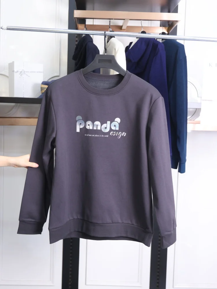 

Homesick Casual Printed Sweatshirt Unisex Autumn Fashion Versatile Polyester Cotton Blend Warm round Neck Hoodie for Youth