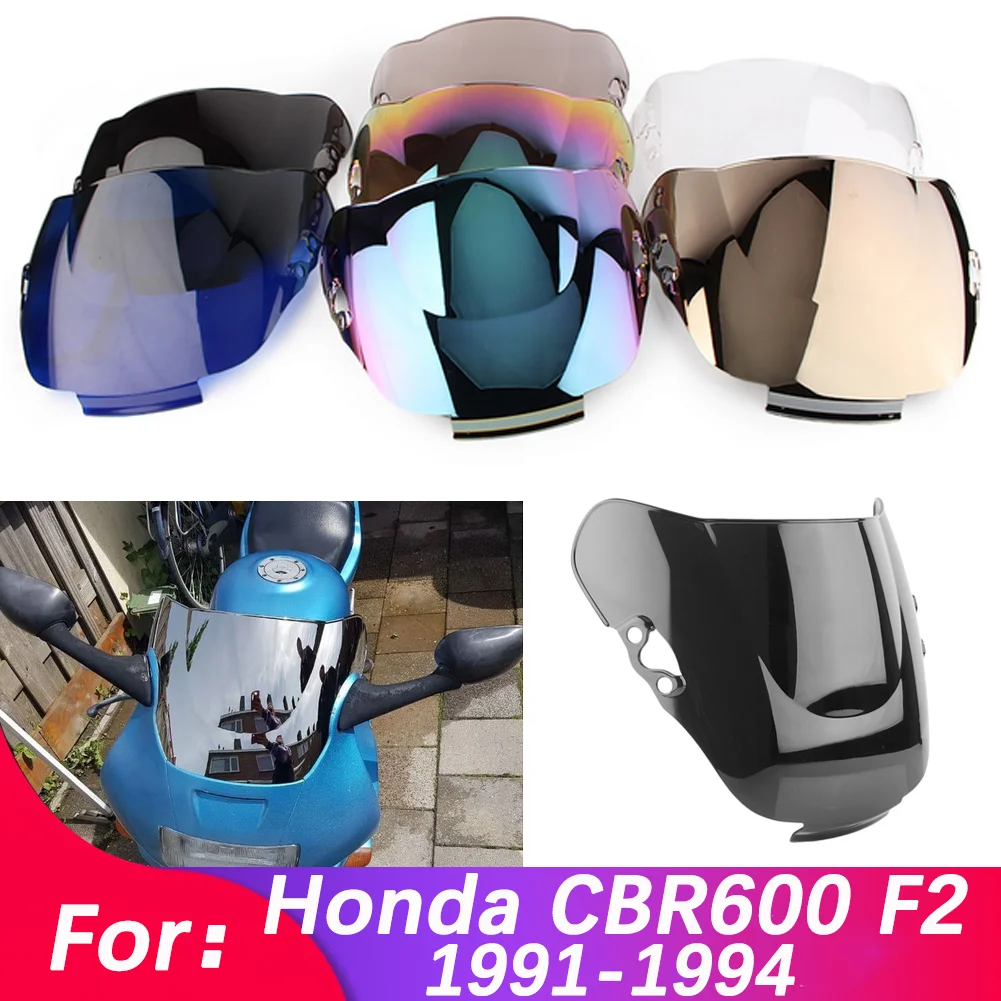 Motorcycle Windshield For Honda CBR600 CBR 600 F2 1991-1994 Double Bubble WindScreen Accessories Fairing Deflector