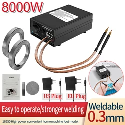 8000W Electric Automatic Spot Welder DIY Spot Welding Machine for 18650 Battery Nickel Strip for 0.1-0.3mm Nickel Strips