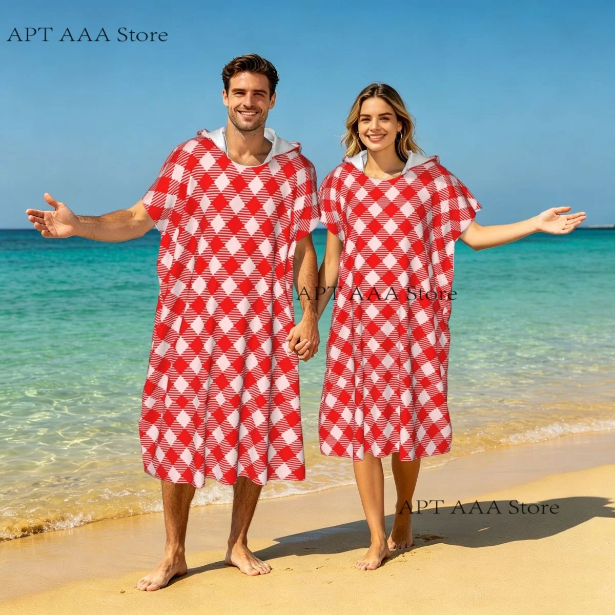 Beach Towel Microfiber Travel Towel Quick Dry Compact Retro Texture Lightweight Beach Towel with Hood