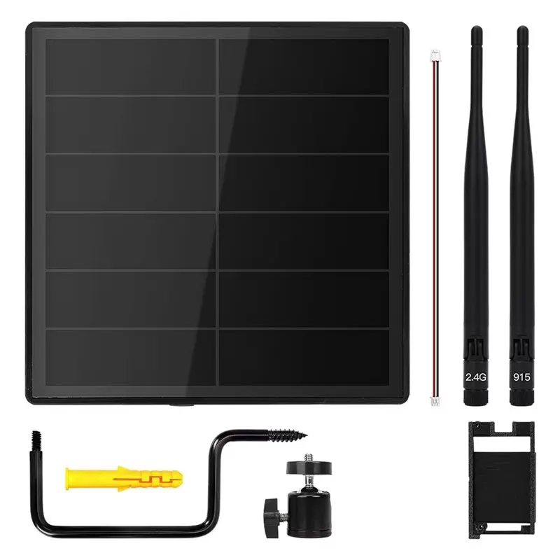 B27B DIY 5W Solar Panel With Antenna For RAK4631 SX1262 Solar Power Dev-Board Compatible With Lorawan & Mesh/Meshcore 915Mhz