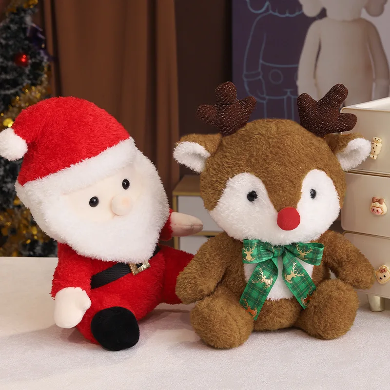 Kreative Weihnachten Serie Puppe Lebkuchenmann Weihnachtsmann Schneemann Weihnachtsbaum Glocke Kerze Stofftier Weihnachten Homedecor Spielzeug