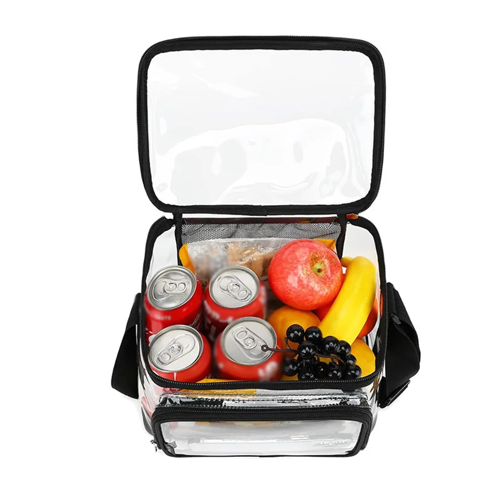 

Transparent 15l Picnic Bag Square Large Capacity Men Women Lunch Bag Office Outdoor Camping Picnic Beach Storage Bag Waterproof