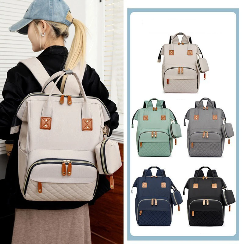 Diaper Bag Backpack Women's Bag Backpack Baby Diaper Bag Maternity Backpack Kit Large Capacity Partition Shoulder Bag