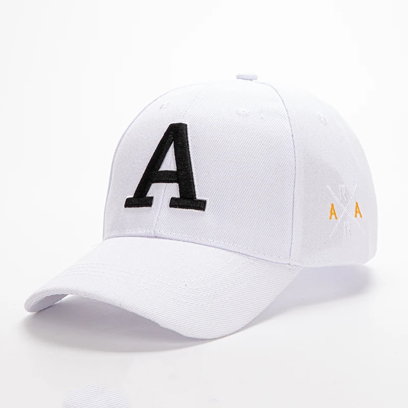 1 Summer Outdoor Embroidered A Solid Color Men's and Women's Baseball Hat