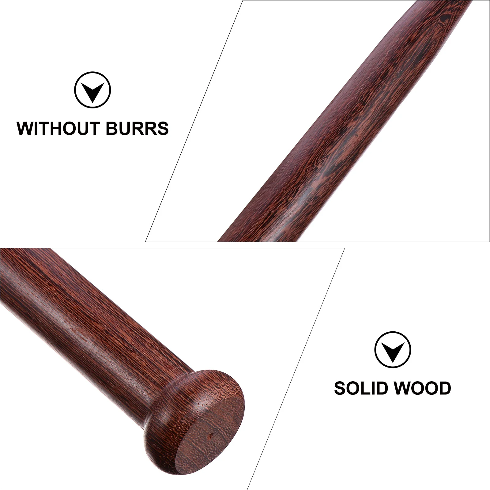 Wooden Baseball Bat Practice Bats for Men Stick Equipment Field Taco Rod Sporting Goods