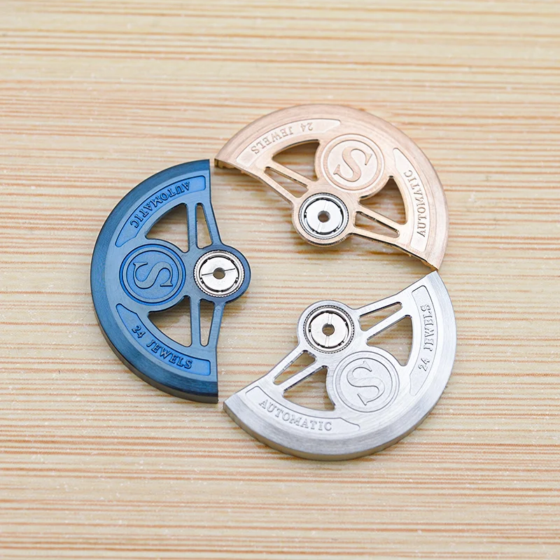 Movemen Automatischer Hammerrotor, Ersatzteile, Pendelgewicht, Uhr, mechanische Reparaturteile, passend für Seiko NH35 NH36 NH70 Uhrwerk