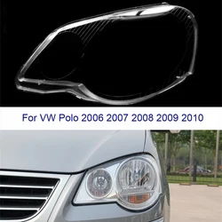 For Volkswagen VW Polo 2006 2007 2008 2009 2010 Front Headlight Cover Headlamp Shade Lamp Shell Lampshade Transparent Glass Lens