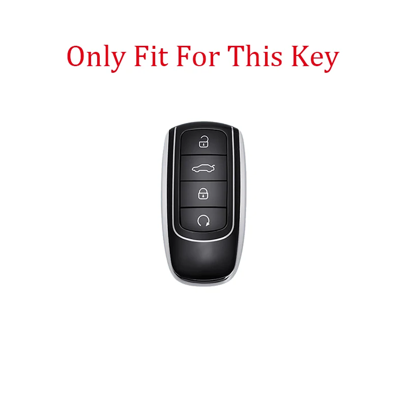 New 4 Buttons Leather Car Key Case For Chery Omoda C5 5 fx 7 8 pro plus 2022 2023 Holder Shell Remote Keychain Accessories