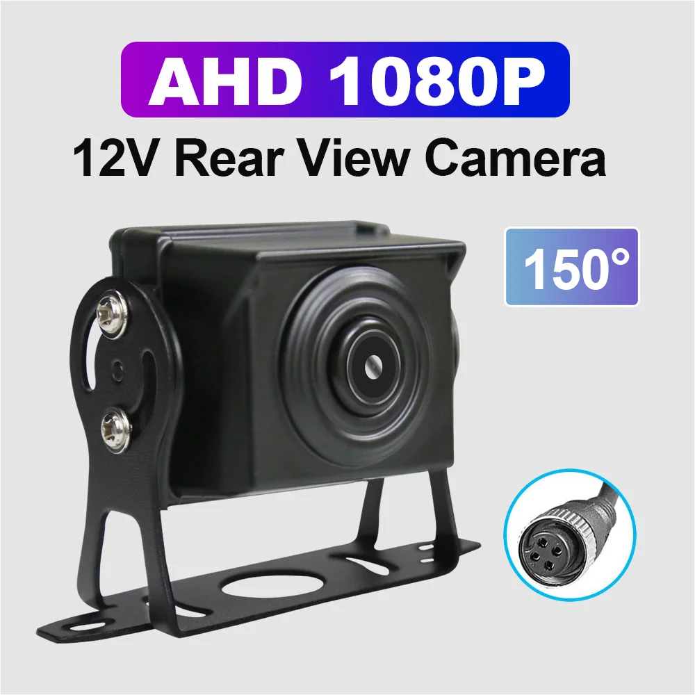 1080P Front and Rear View AHD Camera 12V for Car/Bus/Truck Color Night Vision Vehicle Reverse Surveillance Camera Parking Assist