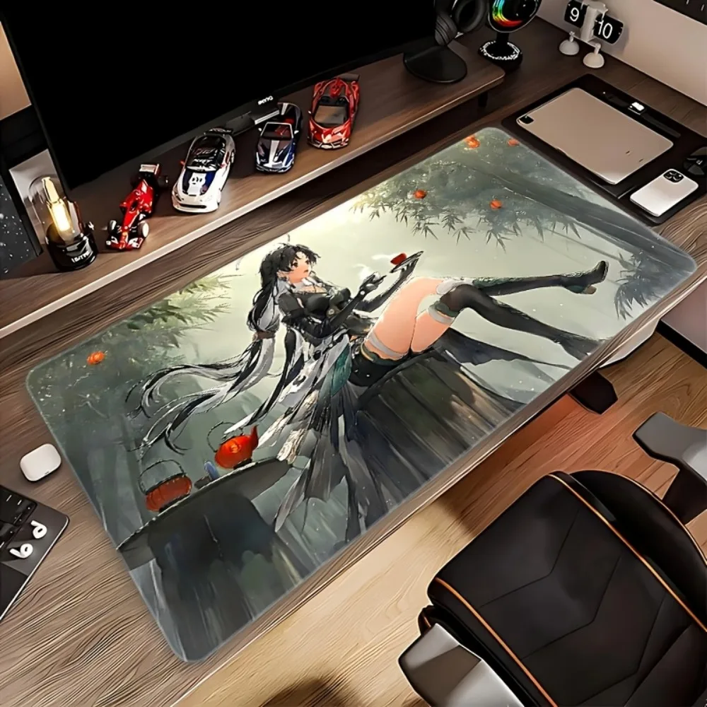 

Vintage Tea Lady HD Mouse Pad, Non-Slip Durable Rubber Desk Mat with Precision Stitched Edge, Ideal Holiday Gift for Him/Her