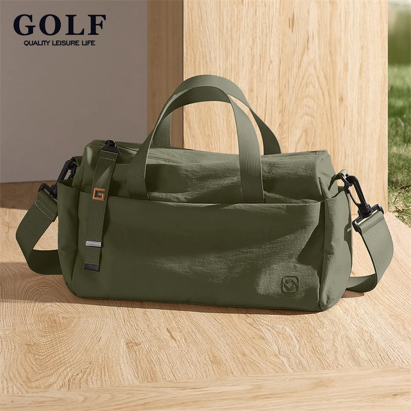 

GOLF QUALITY Large Capacity Women's Crossbody Shoulder Bag Casual Nylon Handbag for Commuting High Quality Solid Color