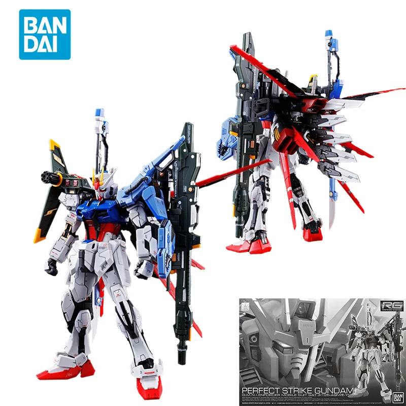 

Прямая поставка в точку, Bandai, оригинальный Аниме GUNDAM RG 1/144, идеальная страйка, модель в сборе, игрушки для детей