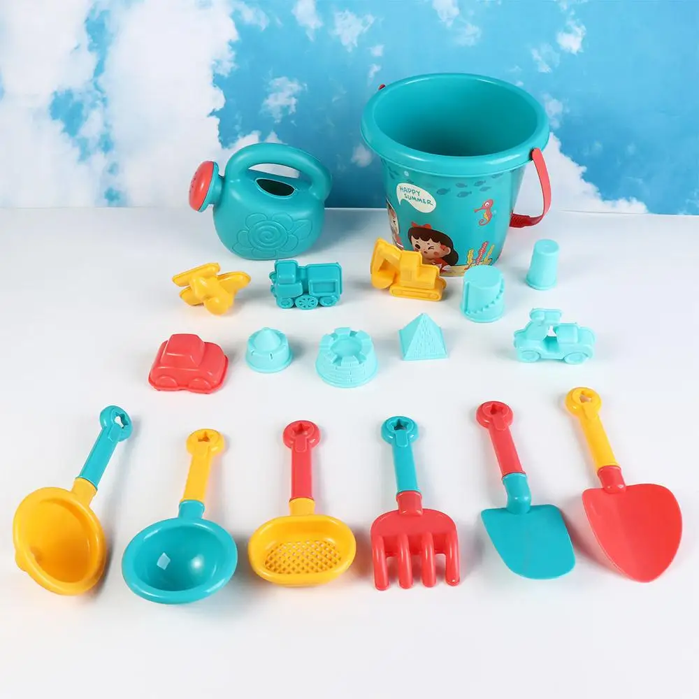 Cart Tools Swimming Bath Toys Seaside Game Digging Sand Tools Parent-Child Interactive Toys Sand Bucket Suit Toddler Beach Toys