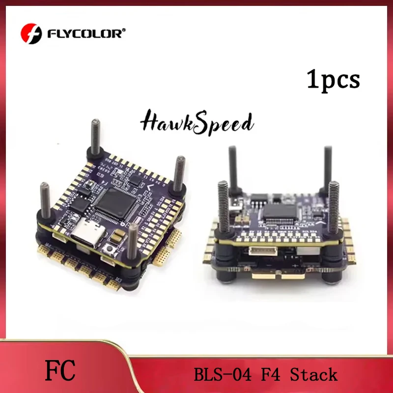 Flycolor Raptor BLS-04 F4 Tower/Stack 3V 5V 9V 50MHZ FPV Flight Controller 55A 65A 4-IN-1 ESC 3-6S Stack Acessorios RC