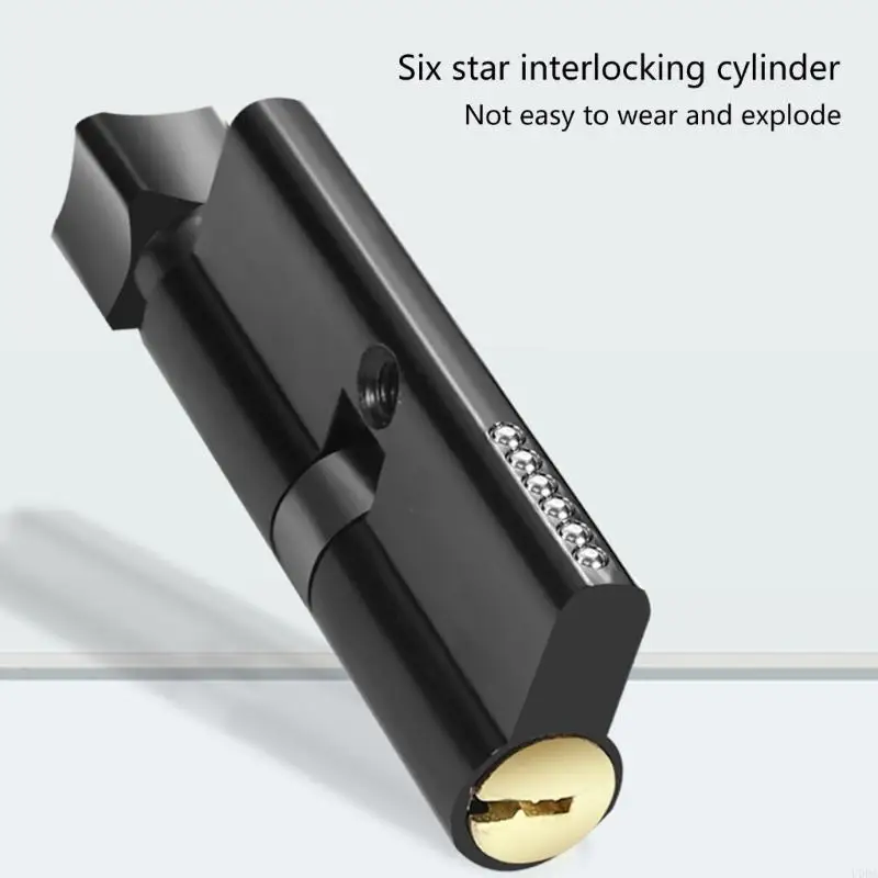  Aluminium Alloy Door Handle Lever with Modern Contemporary Design For Bedroom Home Bathroom Privacy Household Products