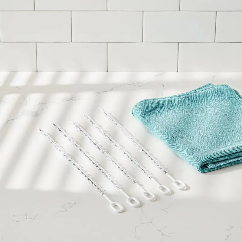 10 Inch Straw Cleaning Brush 4 Pack Reusable Food Grade Brush for Stanley Water Bottle Pipe Household